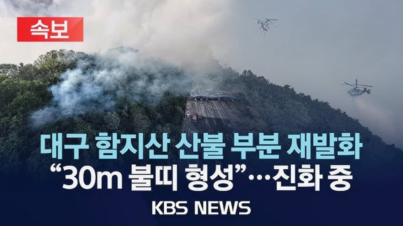 산불 재발화로 인한 뉴스 3