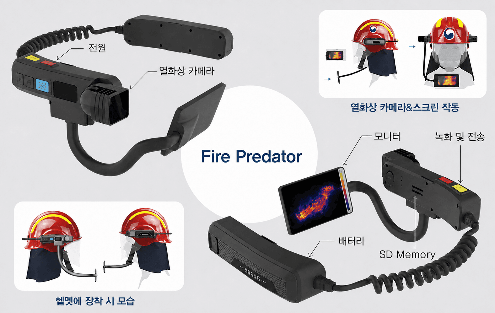 Fire Predator 현장 열화상 확인과 통합관제 구성